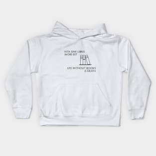 Life without books is death Kids Hoodie